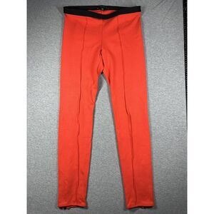 Theory Flame Red Riding Pants stretch Leggings‎ Size Medium